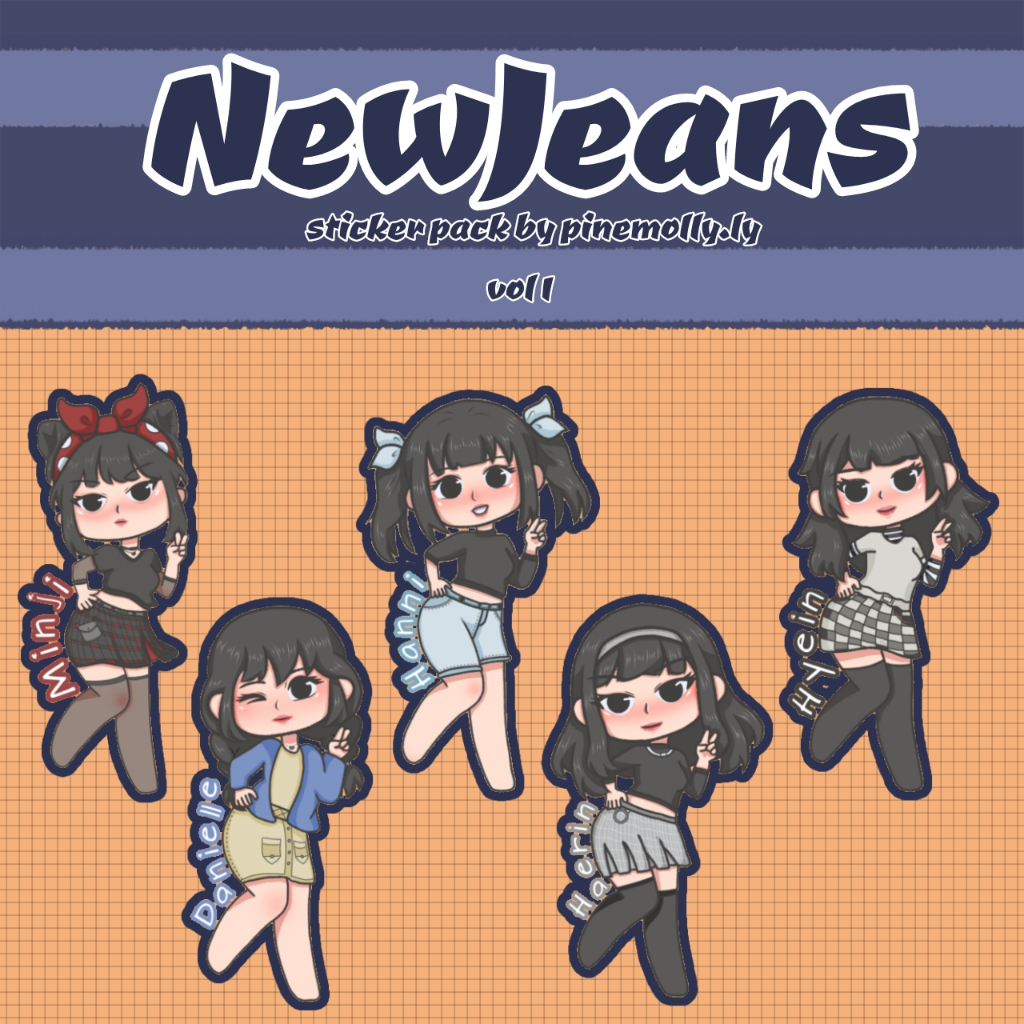 

Sticker pack by pinemolly vol 1 newjeans