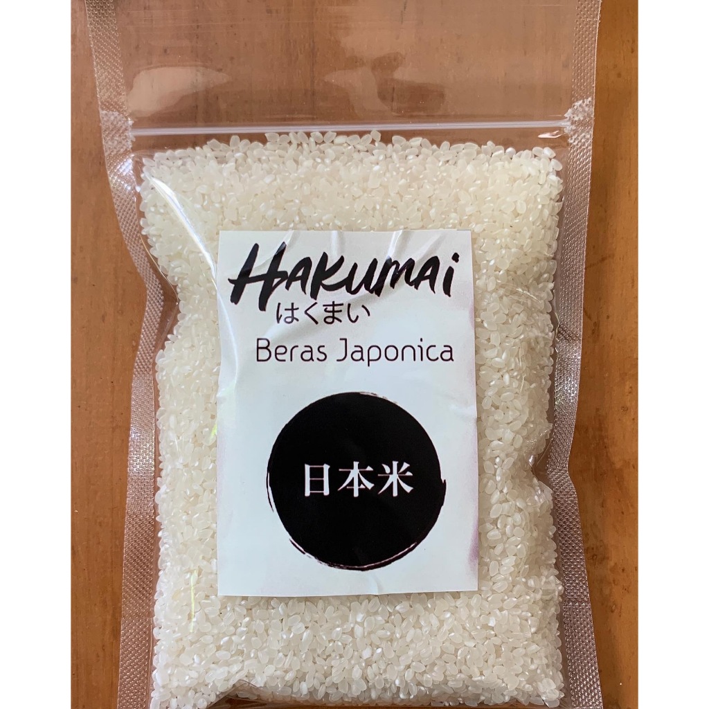 

Beras Jepang Japonica Hakumai Repack 500gr Sushi Bento Mpasi