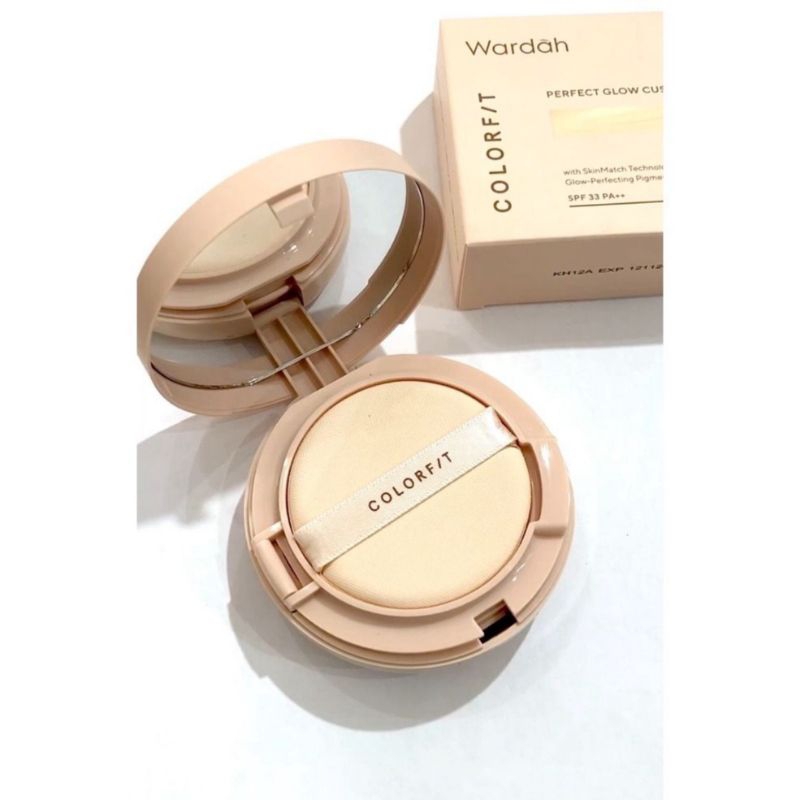 ❤️LeniaBTM❤️ WARDAH Colorfit Perfect Glow Cushion full size, Mattifying powder bedak tabur wardah co