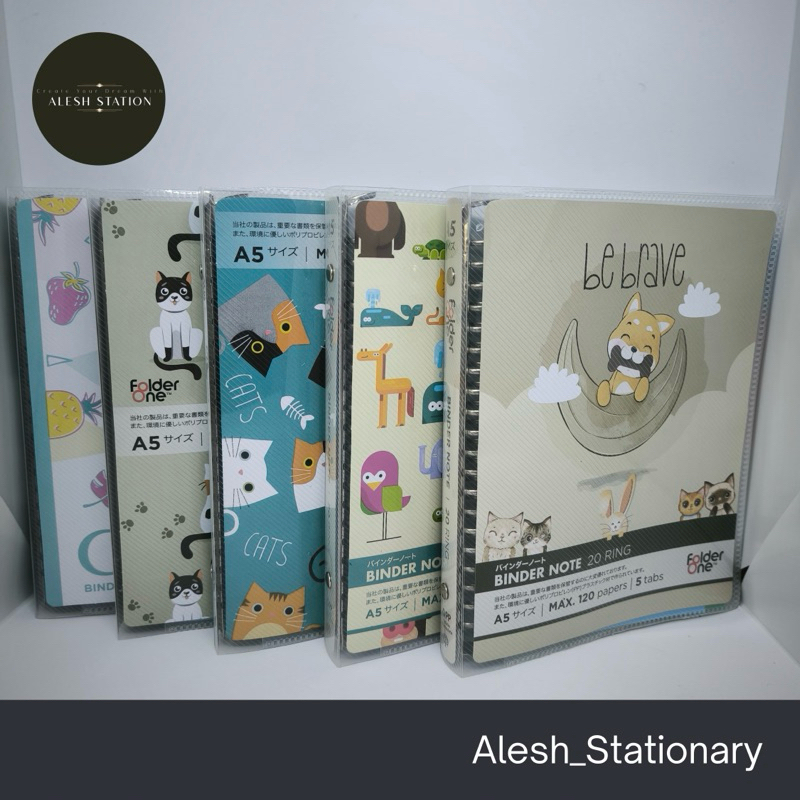 

Binder Note A5 Folder One / Buku Note / Binder Kuliah ( Ring loose leaf )