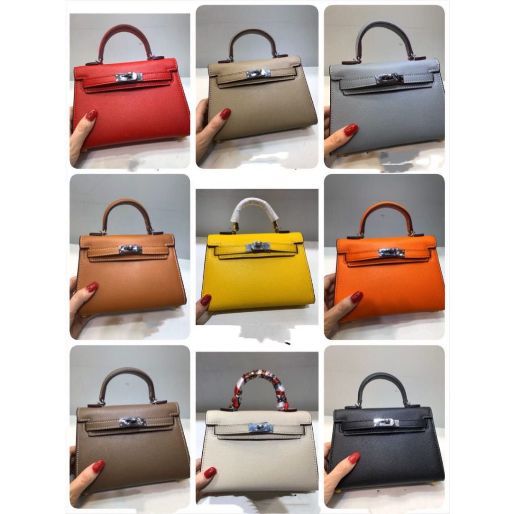 NO BRAND MYOOZ KELLY BAG 20 EPSOM GENUINE LEATHER-TAS WANITA-HANDBAG IMPORT KULIT ASLI