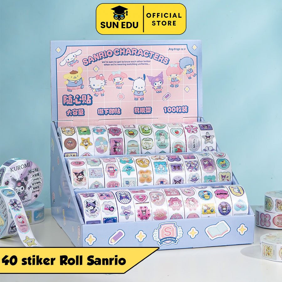 

Sticker Roll Kawaii Hello Lovely Cartoon Sanrio Kids Reward Stickers Gift Decoration