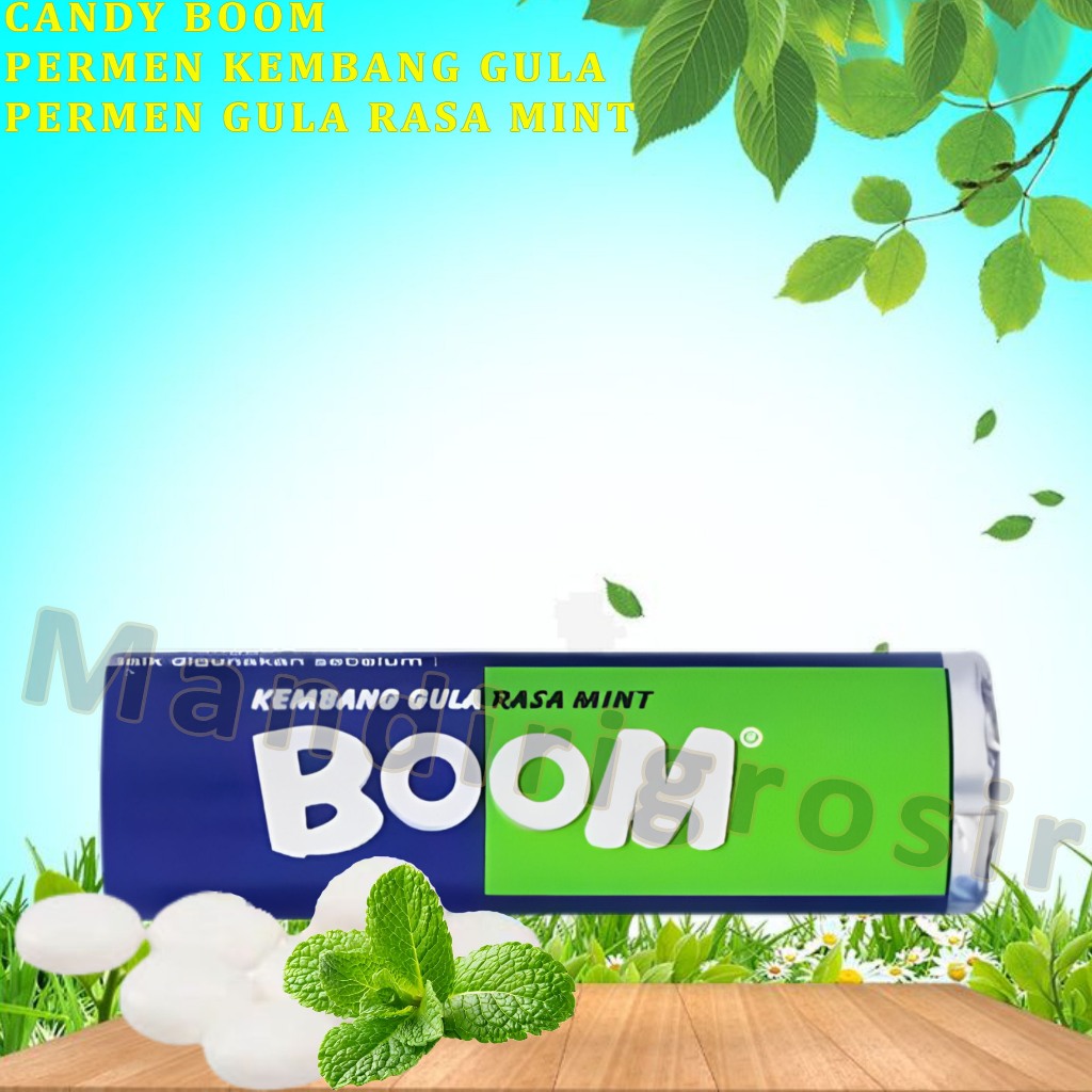 

Permen Kembang Gula * Candy Boom * Permen Gula Rasa Mint * 18gr