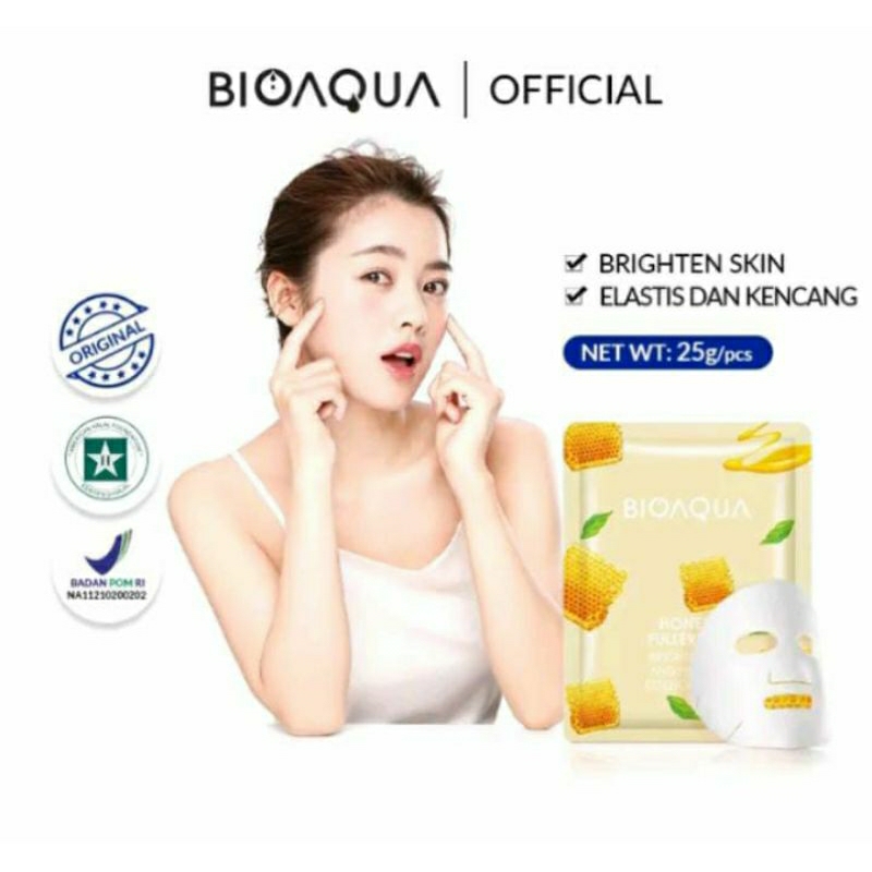 Bioaqua Sheet mask Honey moisturizing Hydrating Skin care 25gr