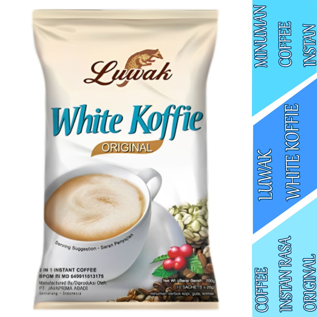 

Coffee Instan Rasa Original - Luwak White Koffie - Minuman Coffee Instan - 10scht x 20gr