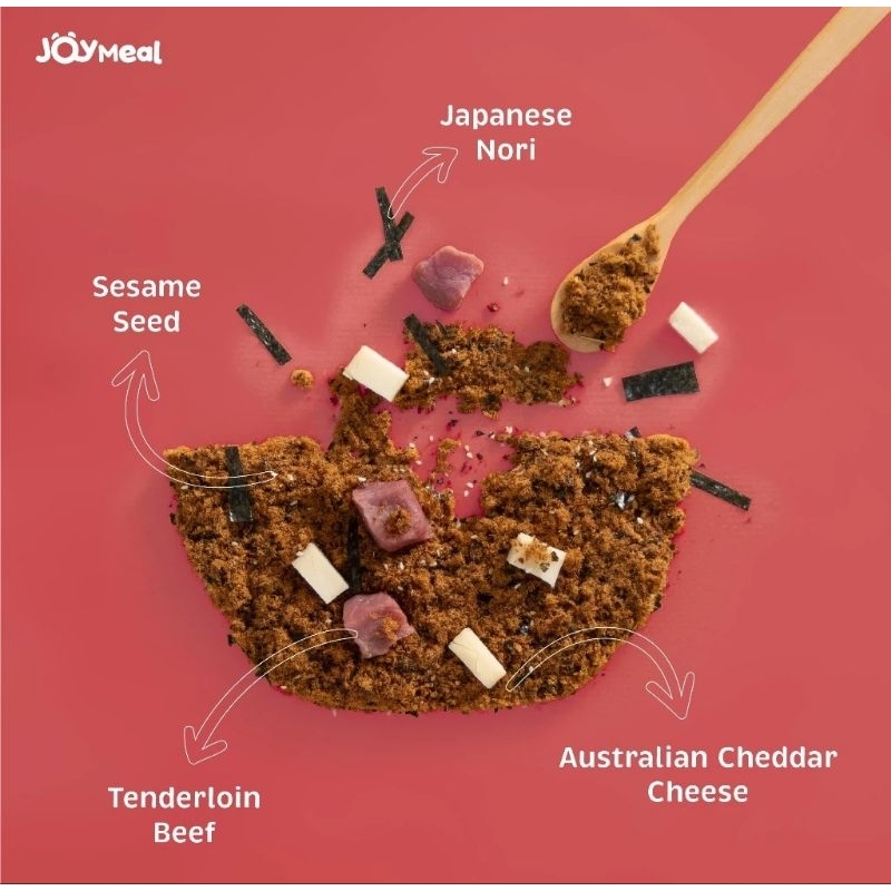 

pink JoyMeal AboNori Beef / Chicken Orinal Joymeal Abon Nori 50gr