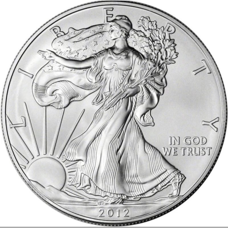 Koin Perak Amercan Silver Eagle Tahun 2012