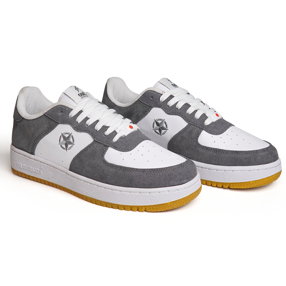 Owl Suede Grey white Prayerkids Brand unisex