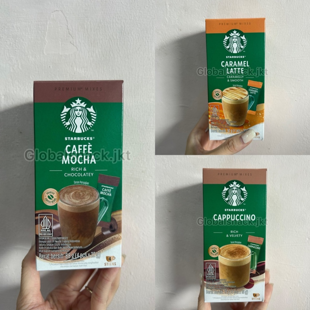 

STARBUCKS CAFFE MOCHA RICH & CHOCOLATE / CARAMEL LATTE