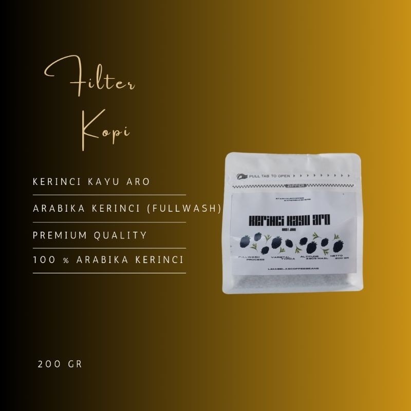 

Kopi Filter Pure Arabika Kerinci Kayu Aro Platinum Grade