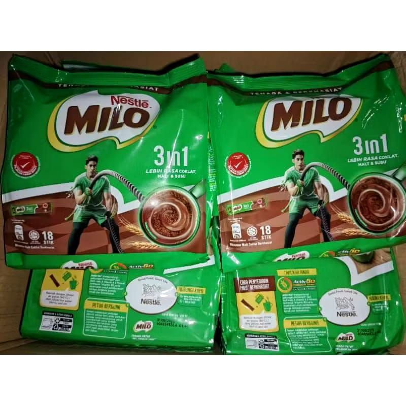 

milo 3in1 isi 18 sticks 1 dus