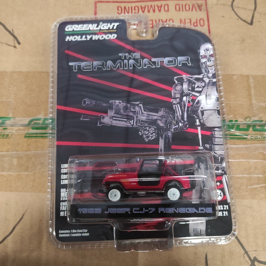 GREENLIGHT HOLLYWOOD THE TERMINATOR 1984 - 1983 JEEP CJ-7 RENEGADE