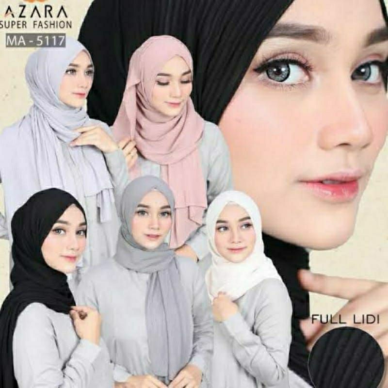 PASHMINA PLISKET BY AZARA SUPERFASHION