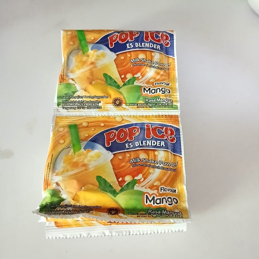 

Pop Ice 25g / Minuman Serbuk Aneka Rasa - mangga 1 Pcs