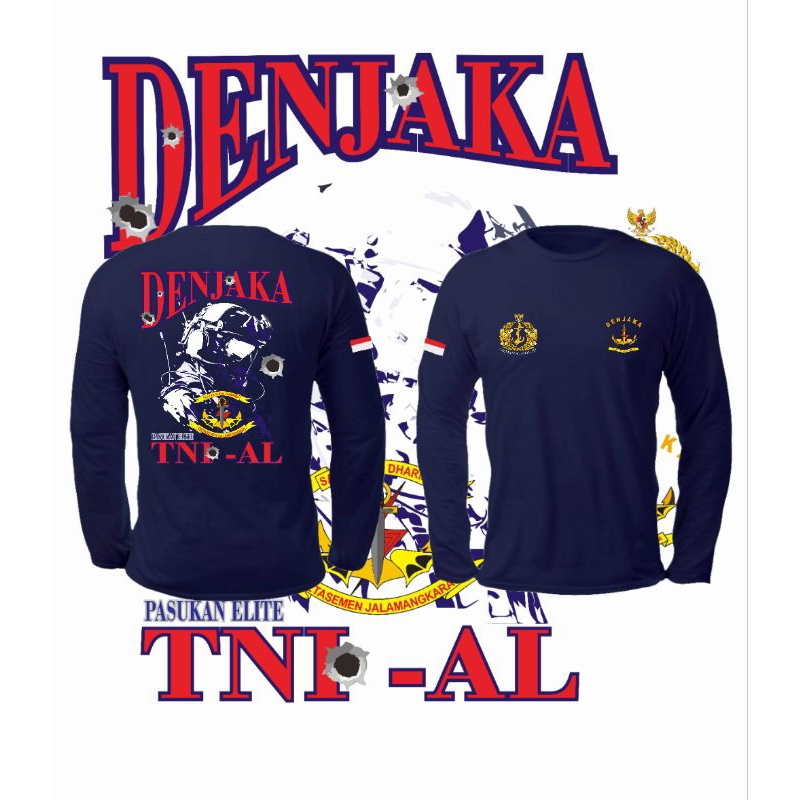 kaos denjaka lengan panjang/tni al