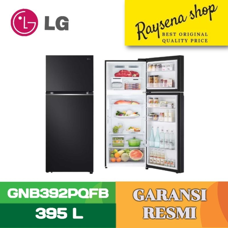 LG KULKAS 2 PINTU BESAR BIG 2 DOOR REFRIGERATOR GNB392PQFB