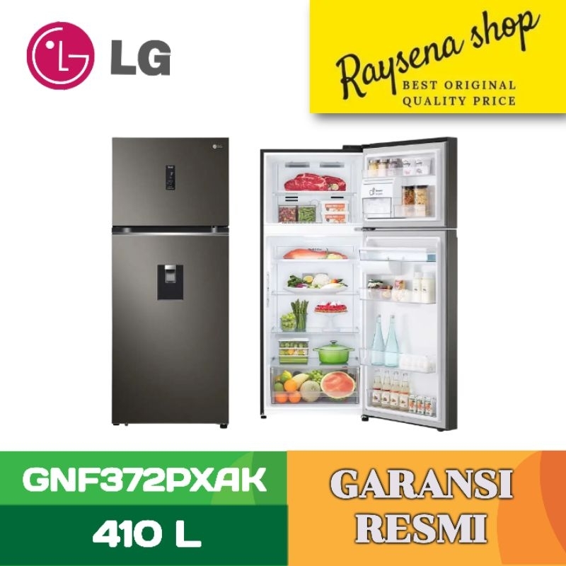 LG KULKAS 2 PINTU BESAR BIG 2 DOOR REFRIGERATOR GNF372PXAK