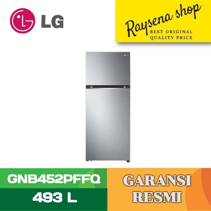 LG KULKAS 2 PINTU BESAR 2 DOOR BIG REFRIGERATOR GNB452PFFQ