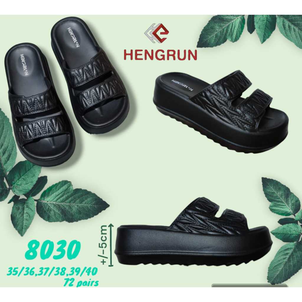 sandal wanita/sandal karet tebal ringan empuk ringan dan nyaman