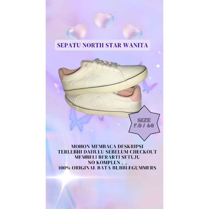 SEPATU NORTH STAR PUTIH PINK - 5811698