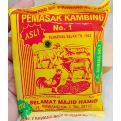 

Bumbu Gulai Kambing Selamat Majid Hamid Bumbu Gule Kambing Selamat Sachet Isi 40gr Per Sachet