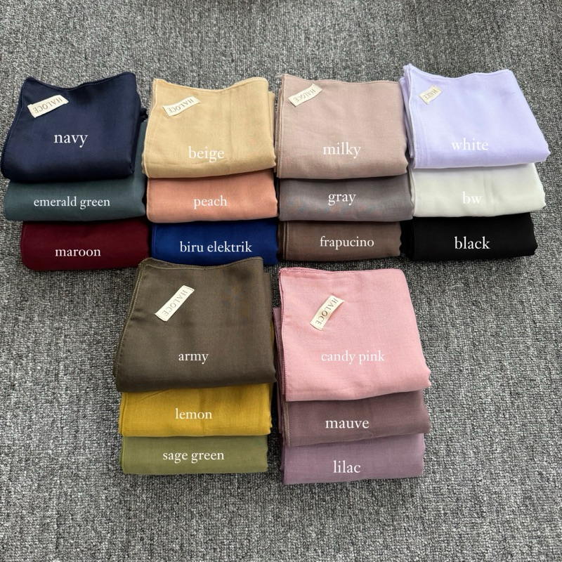 (free gift) hijab segi empat voal premium by haloce