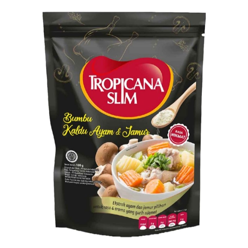 

Tropicana Slim Bumbu Kaldu Ayam dan Jamur 100 gram
