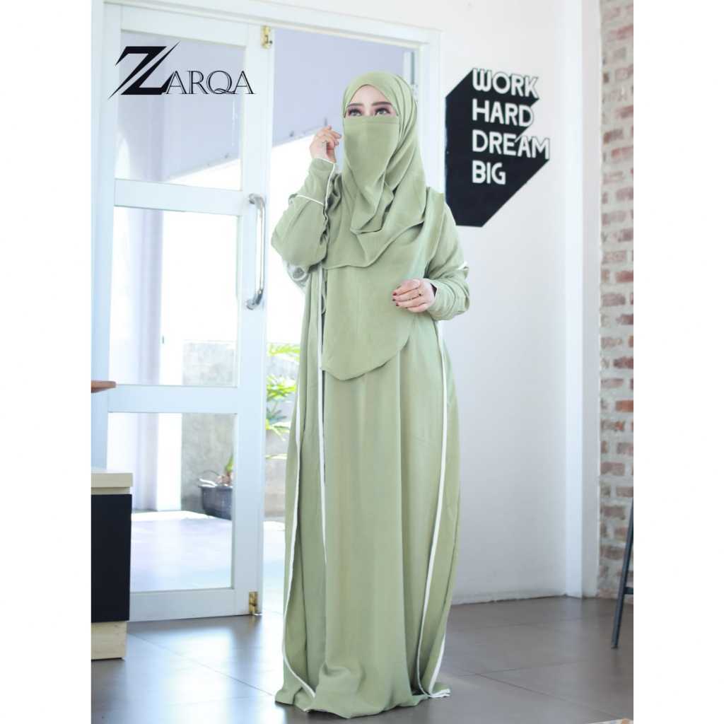ZARQA - REISYA KAFTAN GAMIS  Abaya Kaftan Hitam Turkey Gamis Arab Saudi Dubai Kaftan Jumbo