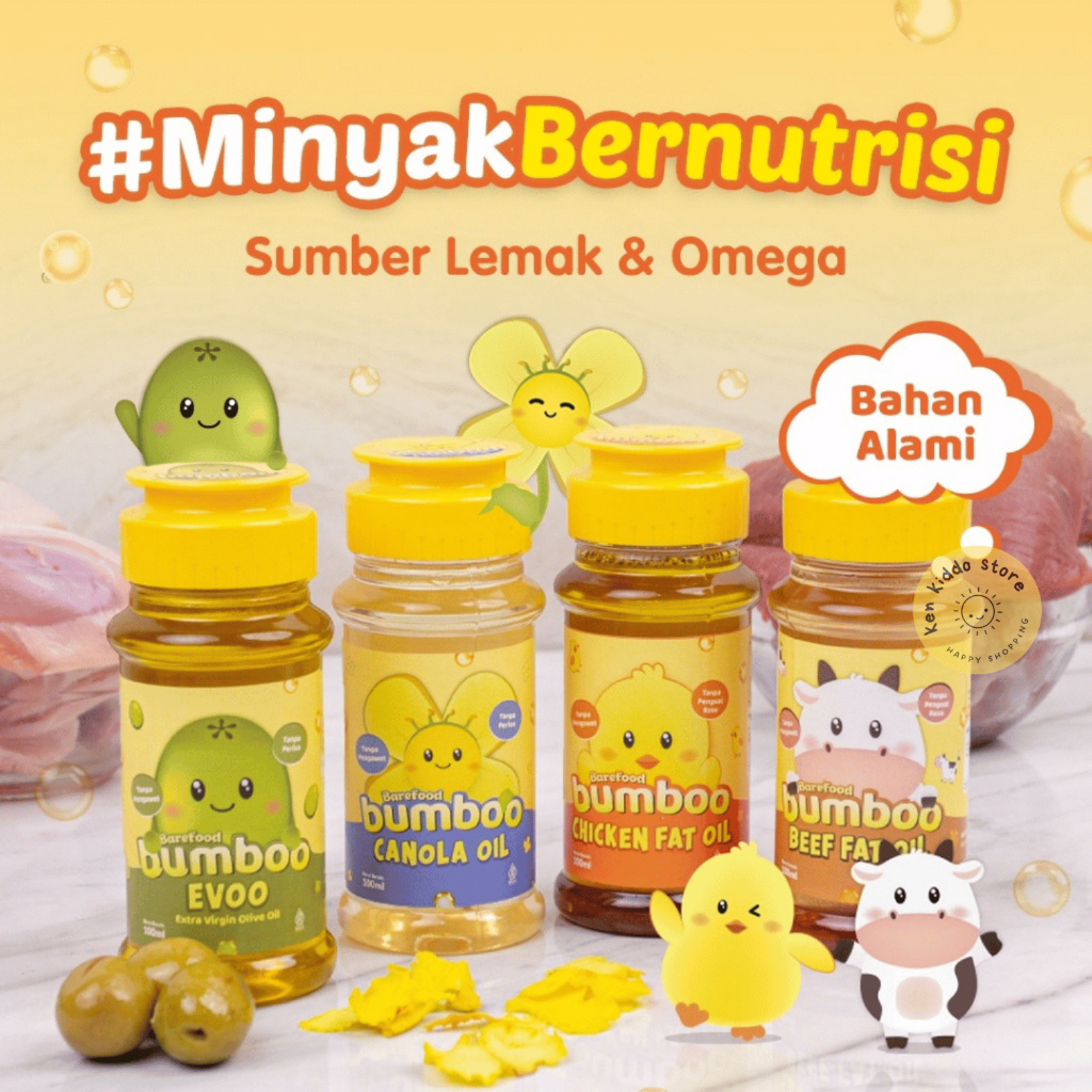 

BUMBOO MINYAK MPASI BAYI DAN ANAK | MINYAK AYAM MPASI | BB BOOSTER BAYI | FAT OIL MPASI | CHICKEN FAT OIL | BEEF FAT OIL