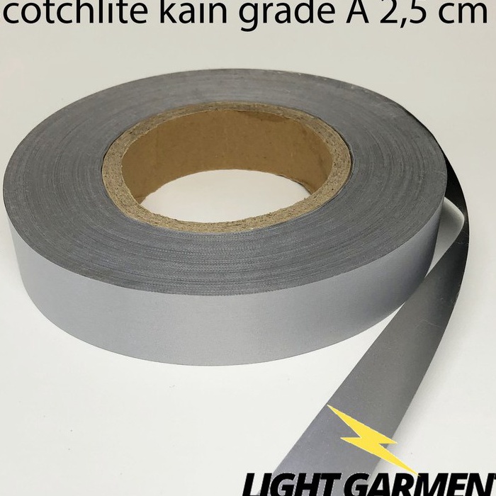 

CUCI GUDANG Scotchlite skotlet scotlight GRADE A Pita Pemantul Cahaya Kain Jahit 25 cm per roll Reflektif Reflektor Baju Safety