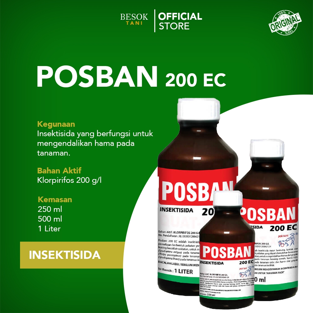 POSBAN 200 EC | Insektisida | Mengendalikan Hama Tanaman | Saprotan Utama