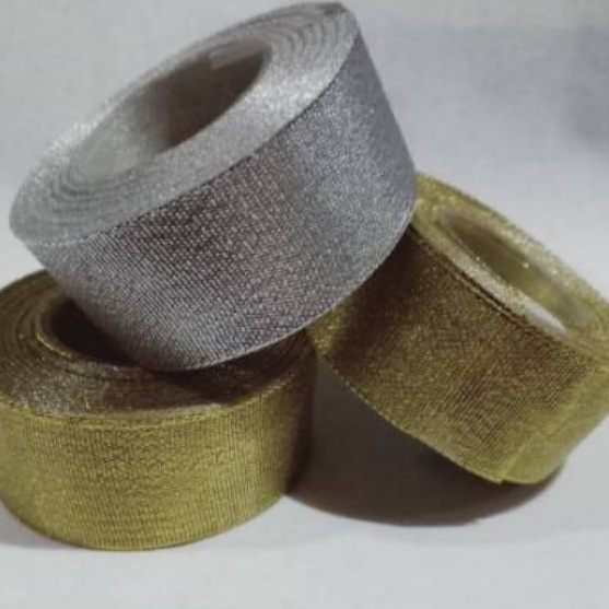 

SPECIAL Pita perak Pita Glitter besar 4cm pita Gliter pita kado pita Hampers