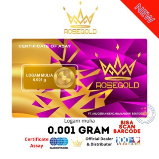Logam Mulia 0 001 Gram LITE SERIES  Baby Gold Small Gold Mini Gold Emas Mini Asli Souvenir Emas