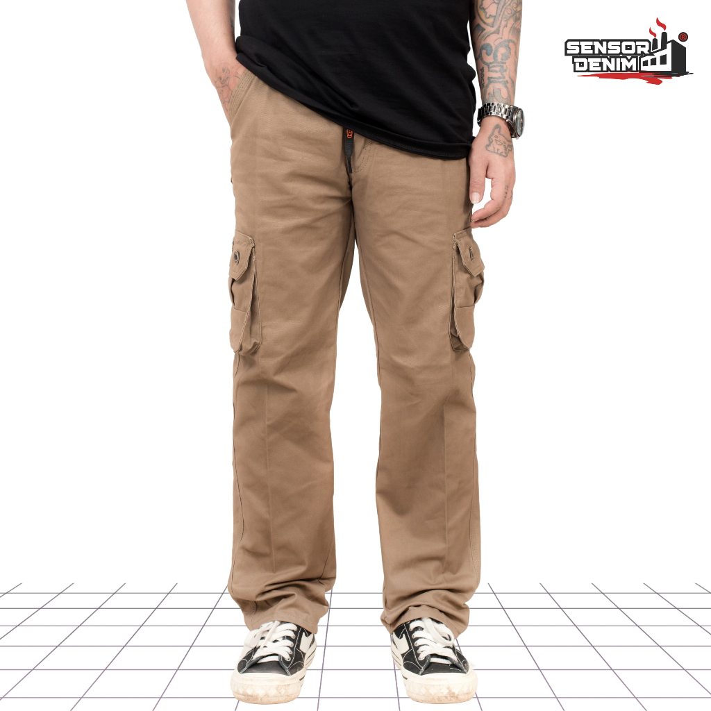 SENSORLINE - Cargo Panjang Twill Non Stretch Mocca