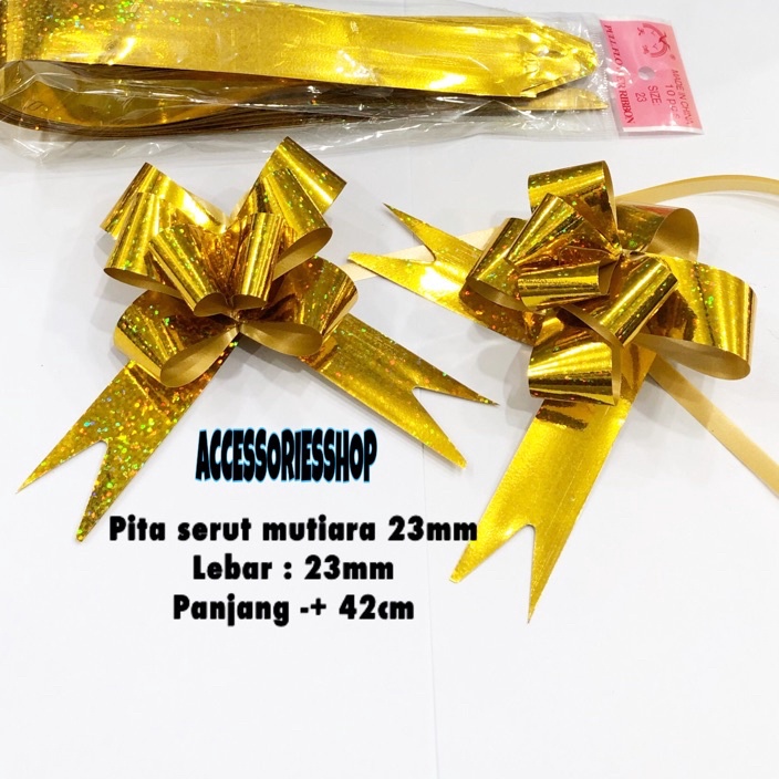 

PRODUCT TERPOPULER Pita serut mutiara 23mm 1pack isi 1pcs