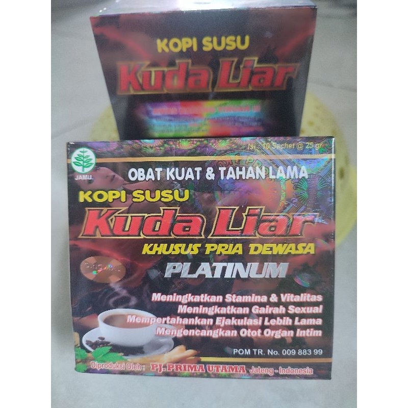 

Kopi Susu Kuda liar Platinum Original Berhologram cap jempol