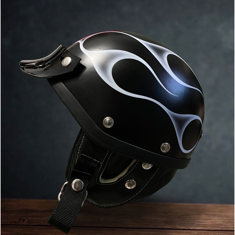 Japanese chip ghost flame - Helm chip,helm vespa,helm chopper