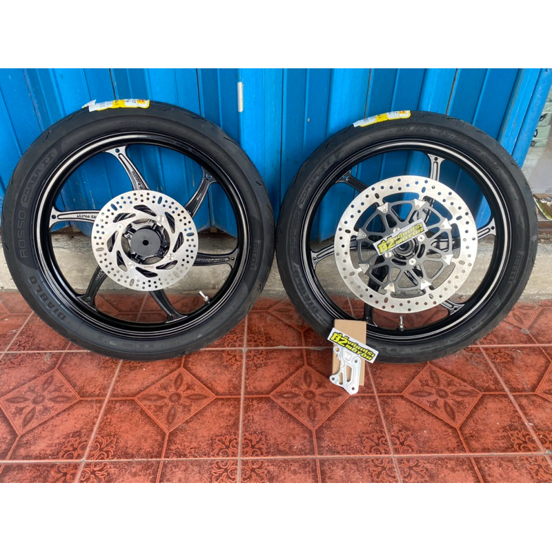 PAKET VELG NINJA R SS VND SIXSTAR BAN PIRELLI DRC2 VELG VND SIXTAR NINJA R NINJA SS