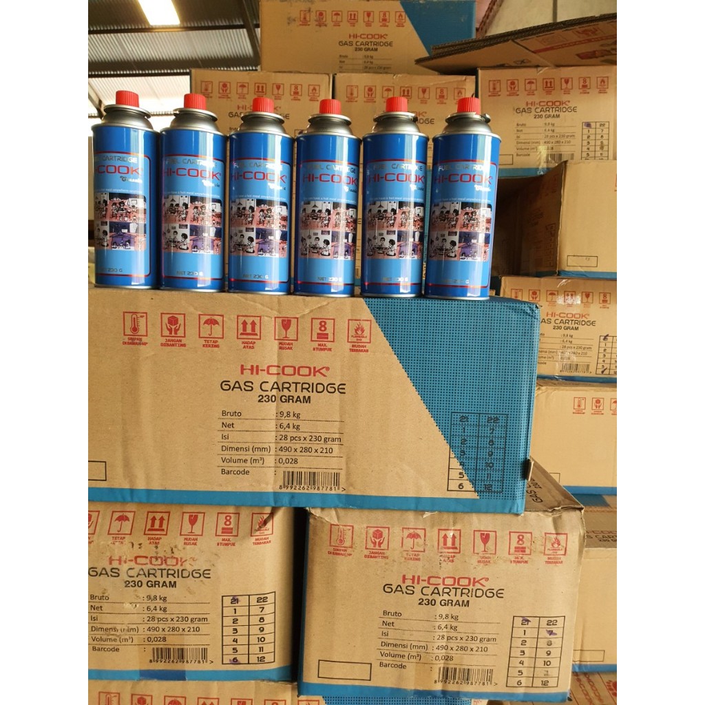 Gas Kaleng Portable / Gas Kompor Portable / Gas Kaleng Hi-Cook / Gas Catridge / Gas Kaleng Original