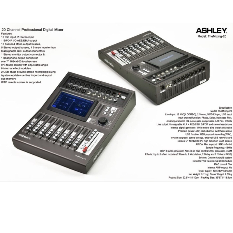 mixer digital ashley the mixing 20 original 20 channel