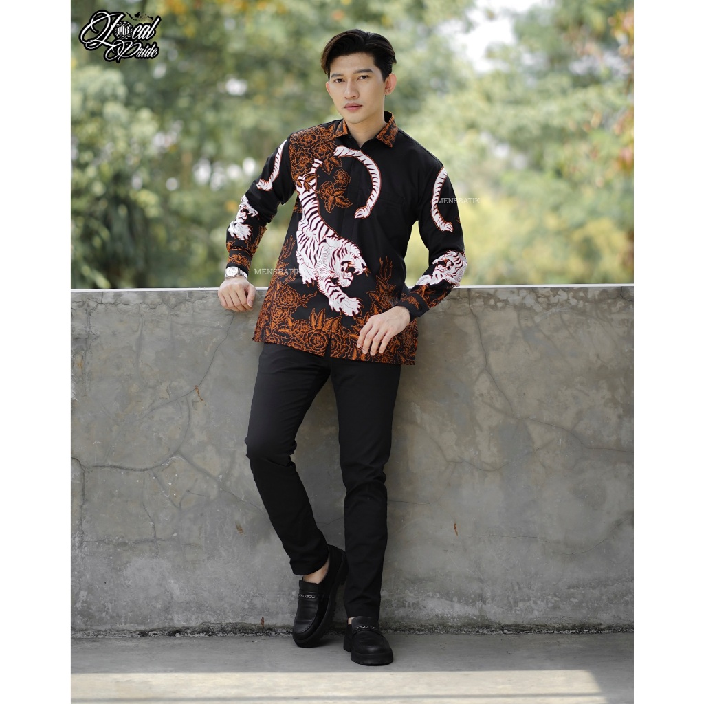 MENSBATIK - Tigerenzho Reguler - Batik Regulerfit - batik pria - kemeja batik - batik pria lengan pa