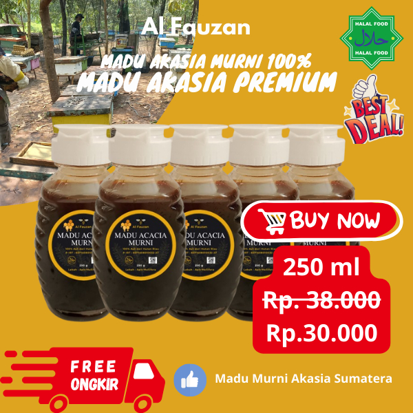 

MADU MURNI AKASIA 100% ASLI DARI HUTAN SUMATERA