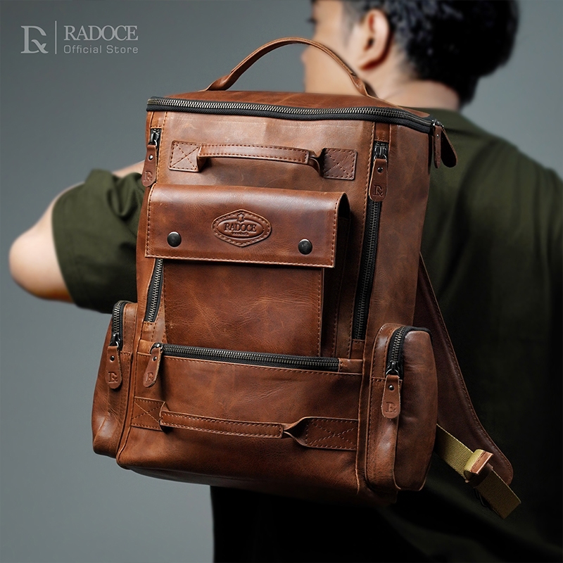 Radoce Bags - Backpack Pria - Tas Kulit Sapi Asli - BP GARDIOLA M