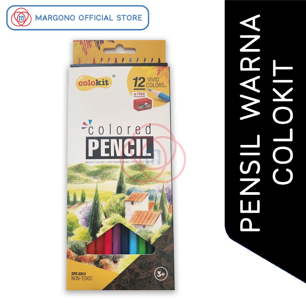 

Colokit Pensil Warna 12 Warna (Free Rautan)