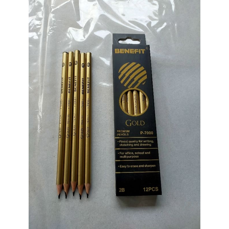 

BENEFIT pencil premiun GOLD pensil 2b P-7000