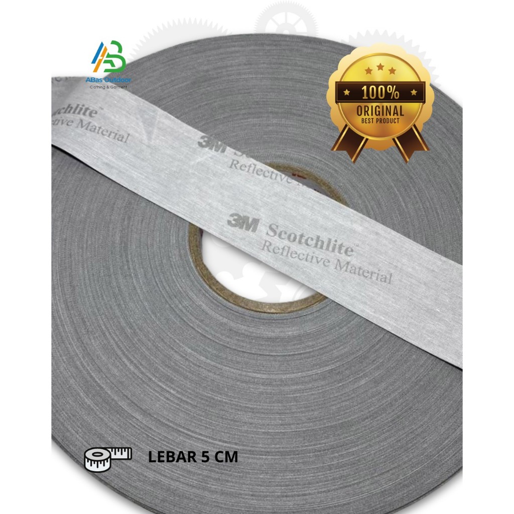 SCOTLIGHT/ REFLEKTOR 3M, original ukuran lebar 5cm dan 2.5cm - ABas Outdoor