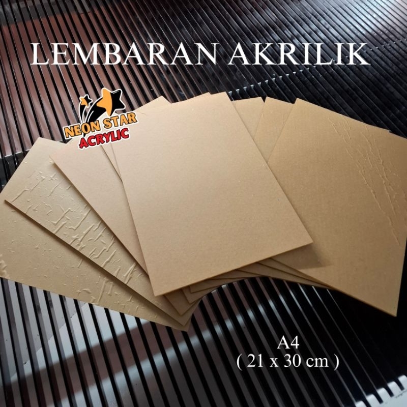 

Acrylic Sheet Lembaran Akrilik A4 2mm Bening Putih Hitam Dll