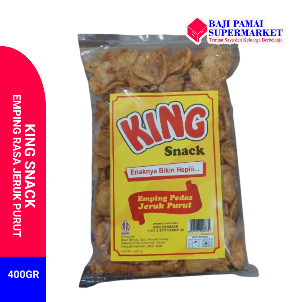 

King Emping Pedas Jeruk Purut 400gr