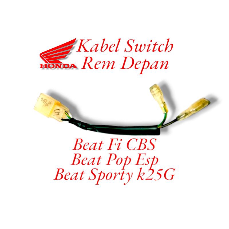 KABEL SWITCH REM DEPAN HONDA BEAT FI CBS BEAT POP ESP BEAT SPORTY ESP K25