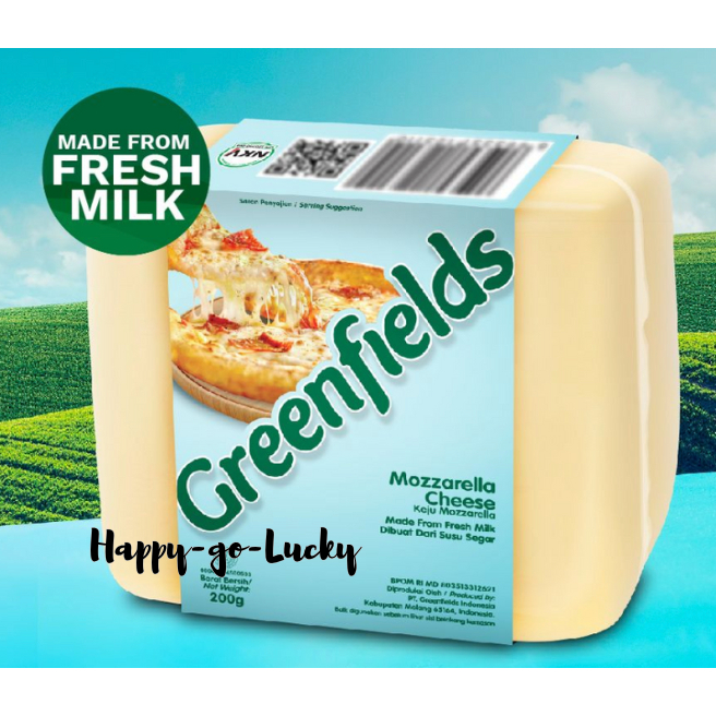 

Greenfields Keju Mozzarella Cheese 200gr Mozarella Mozarela Mozzarela